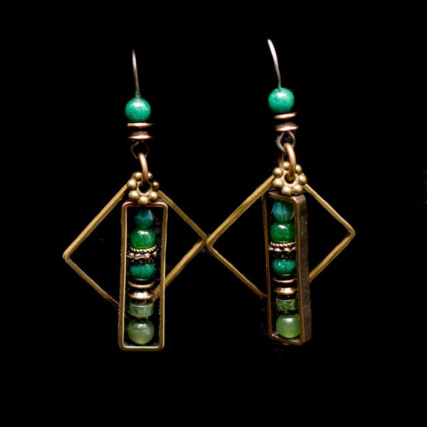 Jade Drop Earrings