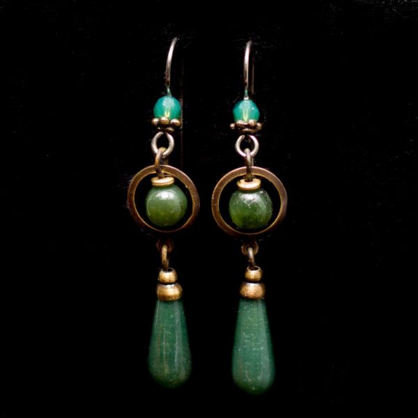 Jade Drop Earrings