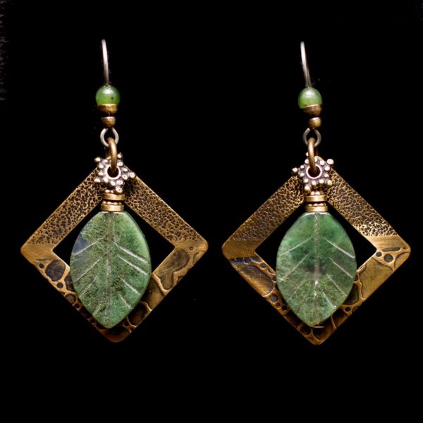 Jade Drop Earrings