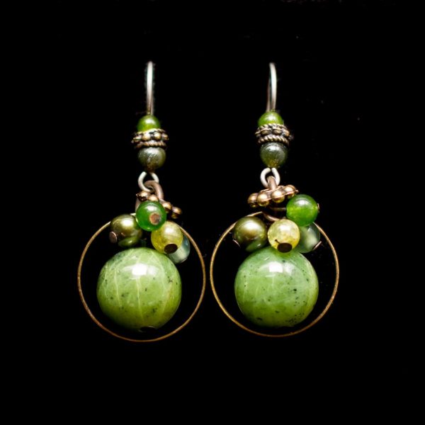 Jade Drop Earrings