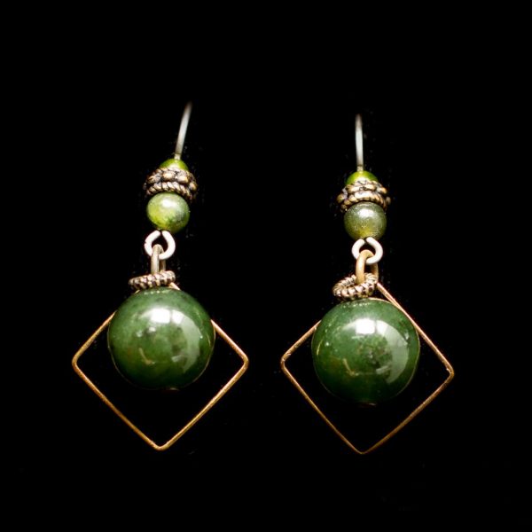 Jade Drop Earrings