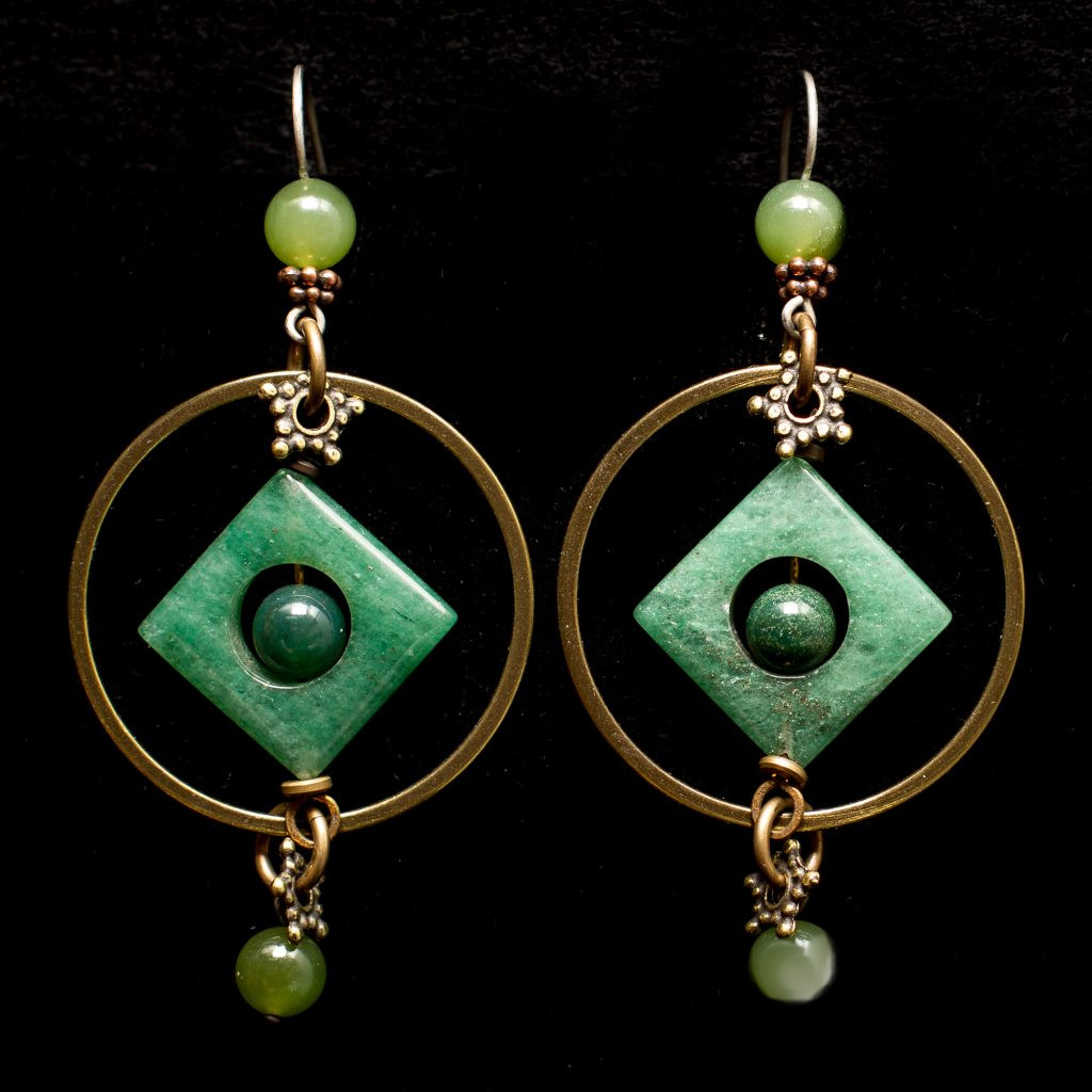 Jade Drop Earrings - Gallery Indigena