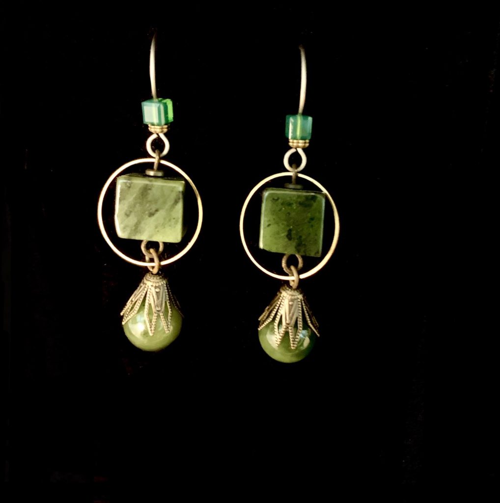 Jade Drop Earrings - Gallery Indigena