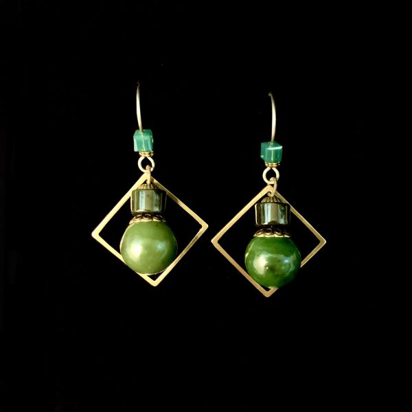 Jade Drop Earrings