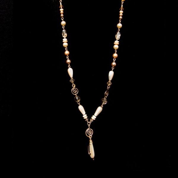 Champagne Creme Necklace