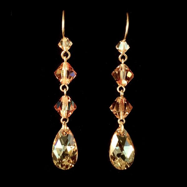 Champagne Creme Drop Earrings